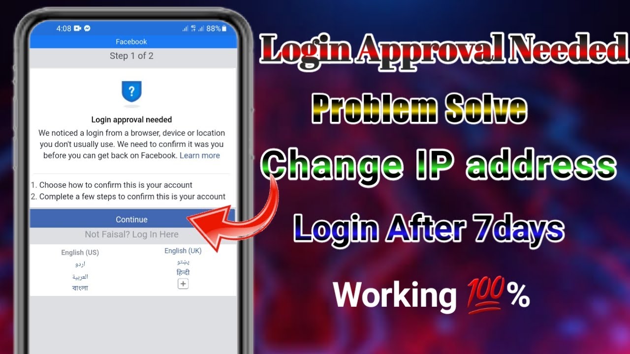 How To Solve facebook login approval needed Problem without Any identity email and phone number