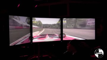 ATI EyeFinity Launch Event - GRID on 3 Panels in a SimCage