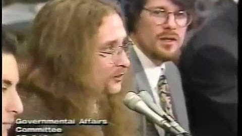 Mudge and others from L0pht Heavy Industries Testifying at the United States Senate May 19, 1998