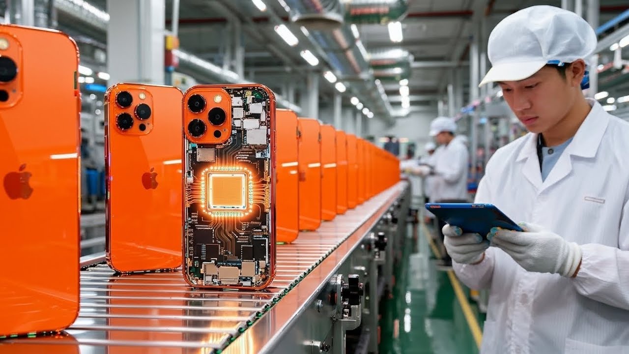 Inside Apple's iPhone 17 Pro Max Factory 🏭 Orange Edition Full ...