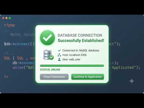 PHP Database Connection successfully uses port 3307.