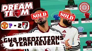 GW8 Premier League Predictions & Dream Team Reveal | Trouble At T'Old Trafford
