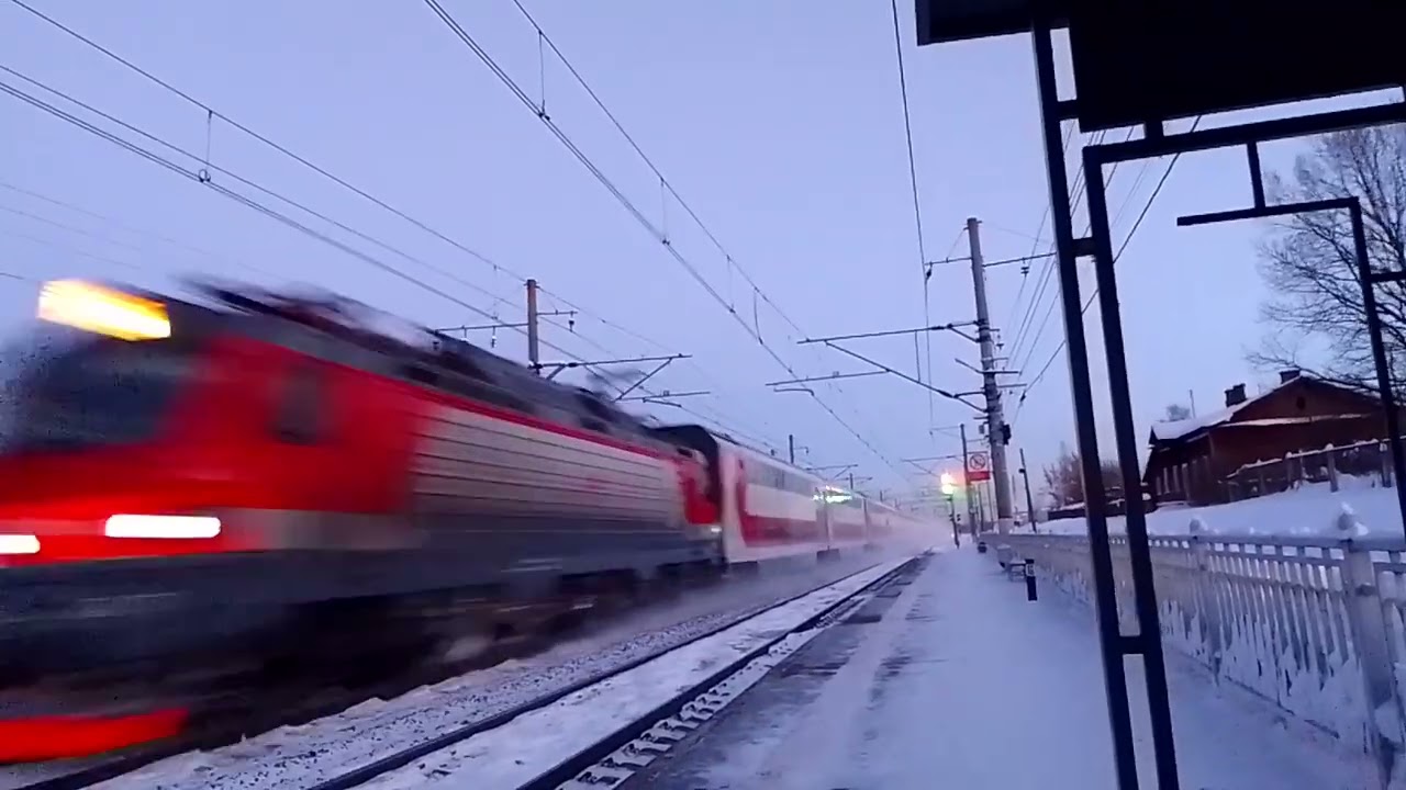 ЭП20 с поездом из Самары в Санкт-Петербург 17.02.2026г.
