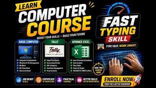 Computer Course LIVE 🔴 | Basic Computer + Tally + Advanced Excel + Typing Course