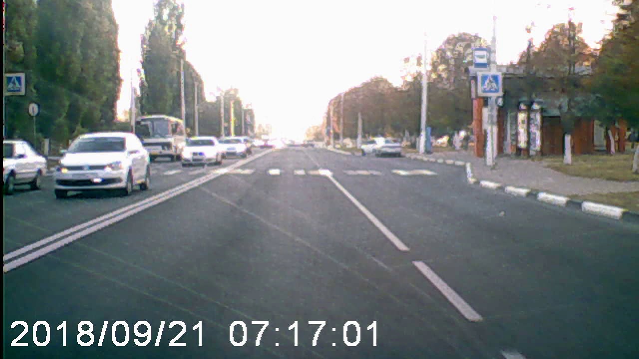 Видео, записанное видеорегистратором Ritmix AVR-330 - YouTube