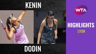 Sofia Kenin vs. Oceane Dodin | 2020 Lyon Quarterfinal | WTA Highlights