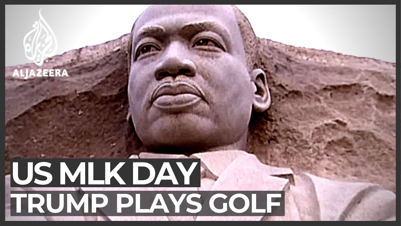 US Donald Trump Spends MLK Day Golfing In Florida YouTube Us donald trump spends mlk day golfing in florida youtube