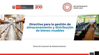 Directiva para la gestión de almacenamiento y distribución de bienes muebles