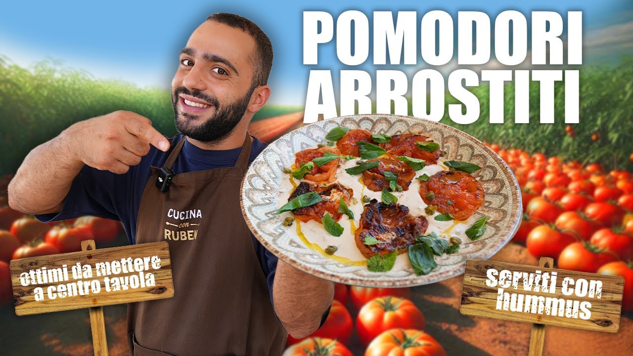 Roasted Tomatoes with Cannellini Bean Hummus