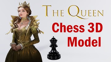 Chess Piece making | The Queen 3D | modeling to 3D print | The Queen Part#2
