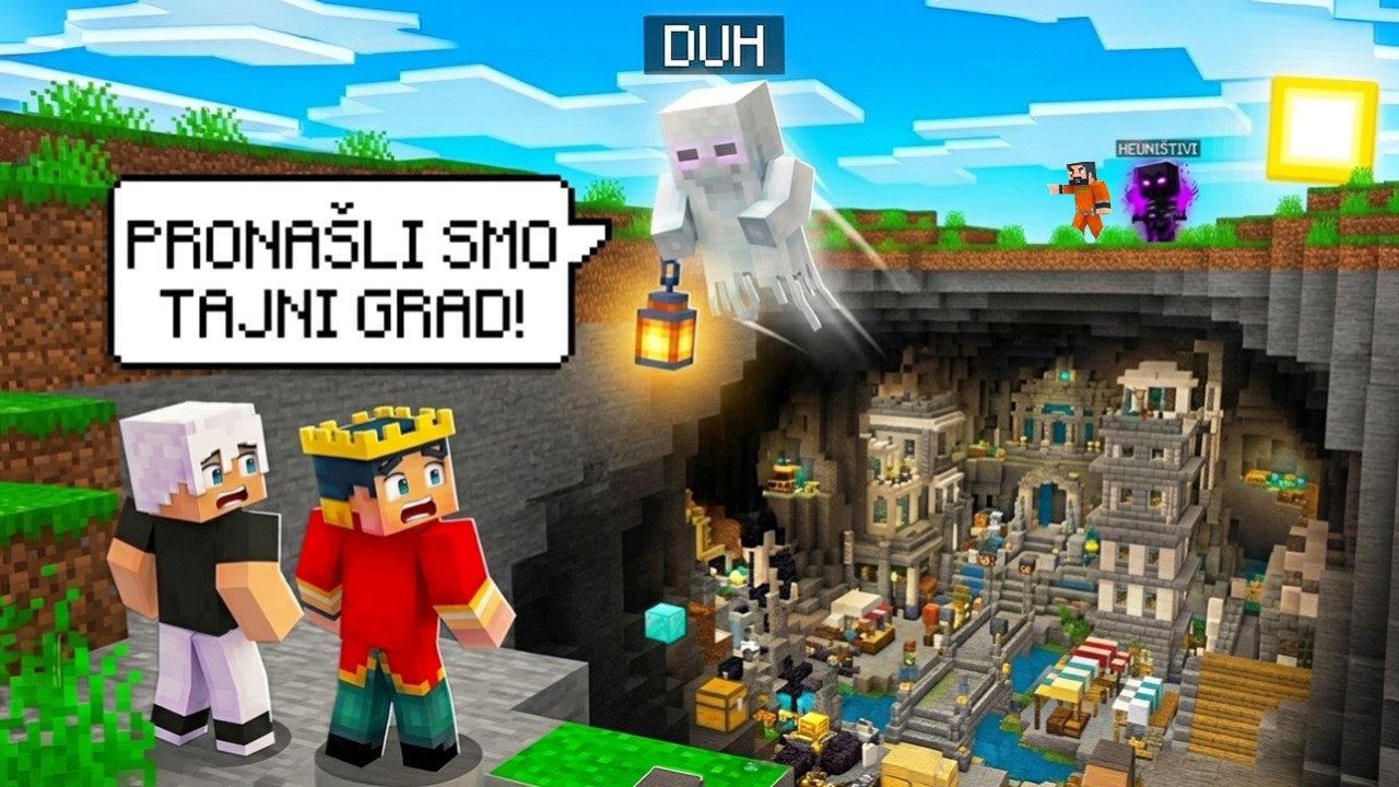 DUH JE PRONAŠAO TAJNI GRAD... Mineceraft Preživljavanje! ep.97