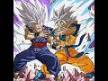 Goku and gohan in DBZ vs DBS #goku #trending #instinct #ssjm #anime #dragonball#shorts