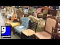 GOODWILL FURNITURE CHAIRS ARMCHAIRS SOFAS TABLES HOME DECOR SHOP WITH ME SHOPPING STORE WALK THROUGH