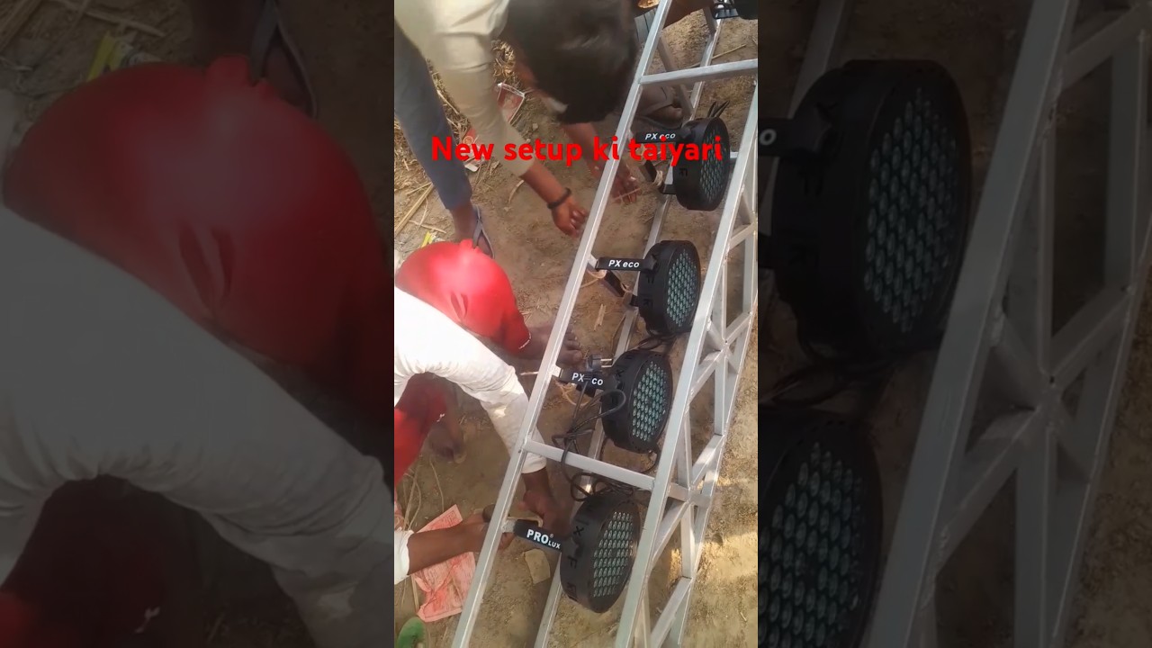 photo zoom zoom new setup ki taiyari dj DJ light fitting