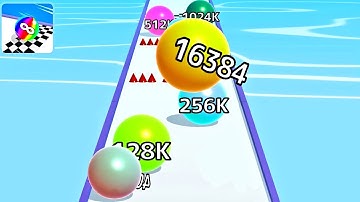 Ball Run Infinity Number Up To (128M, 256M, 512M, 1024M) ! All Levels Gameplay Part 11 android, ios