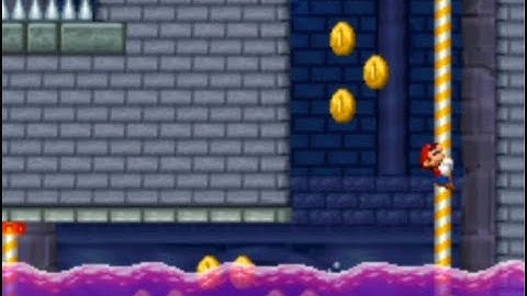 New Super Mario Bros Custom Level: Rising and Falling Poisonous Water Castle