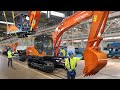 Inside billions  giant factories producing massive excavators  production line