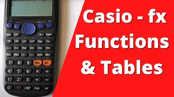 How to get a Table of Functions on a Casio FX-83GT PLUS