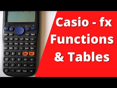 How to get a Table of Functions on a Casio FX-83GT PLUS