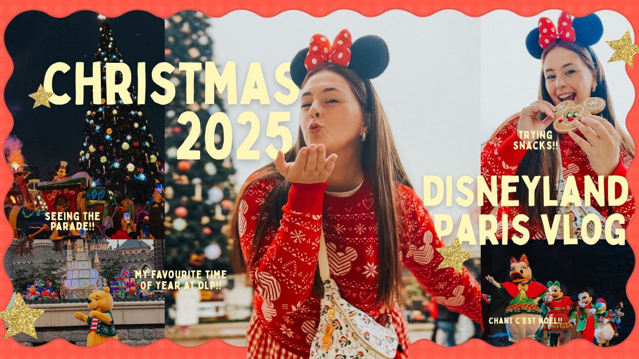 ПЕРВЫЙ ДЕНЬ РОЖДЕСТВА В ДИСНЕЙЛЕНДЕ В ПАРИЖЕ 🎅🏼🎄 закуски, шоу и парады!! ✨