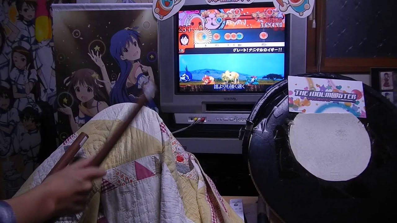 太鼓の達人 未加工ブビンガ丸棒でアニマルカイザーを全良してみた