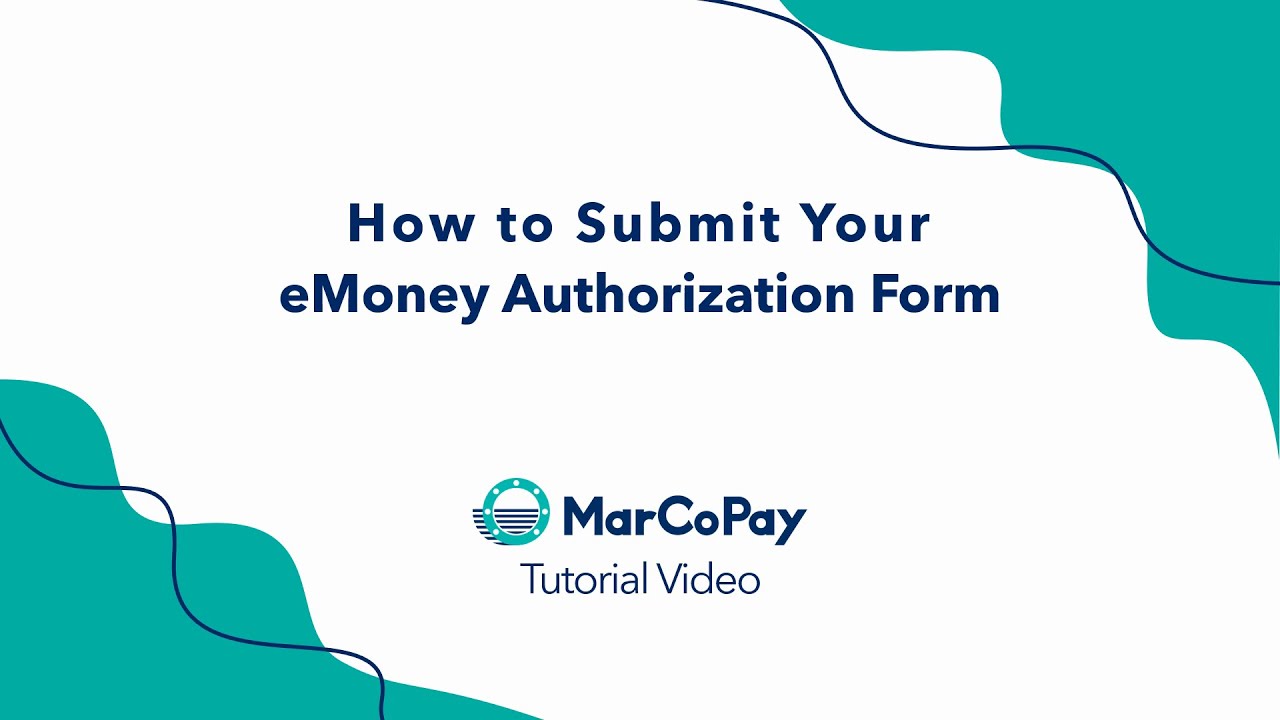 MarCoPay App Tutorial eMoney Authorization Form YouTube MarCoPay App Tutorial eMoney Authorization Form YouTube