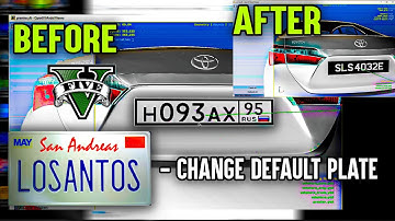 Change license plate to UK, RU, EU plate | GTA V MODDING Tutorial