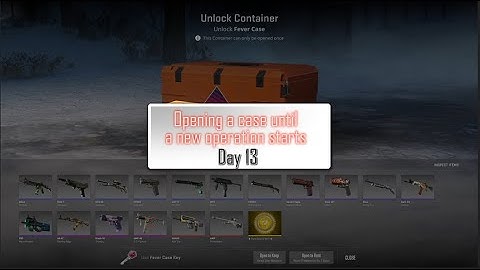Opening a case until a new CS2 operation starts - Day 13