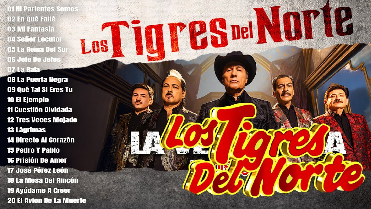 Los Tigres Del Norte Éxitos De Puros Corridos -  Los Tigres Del Norte Mix 2024 Pa Pistear