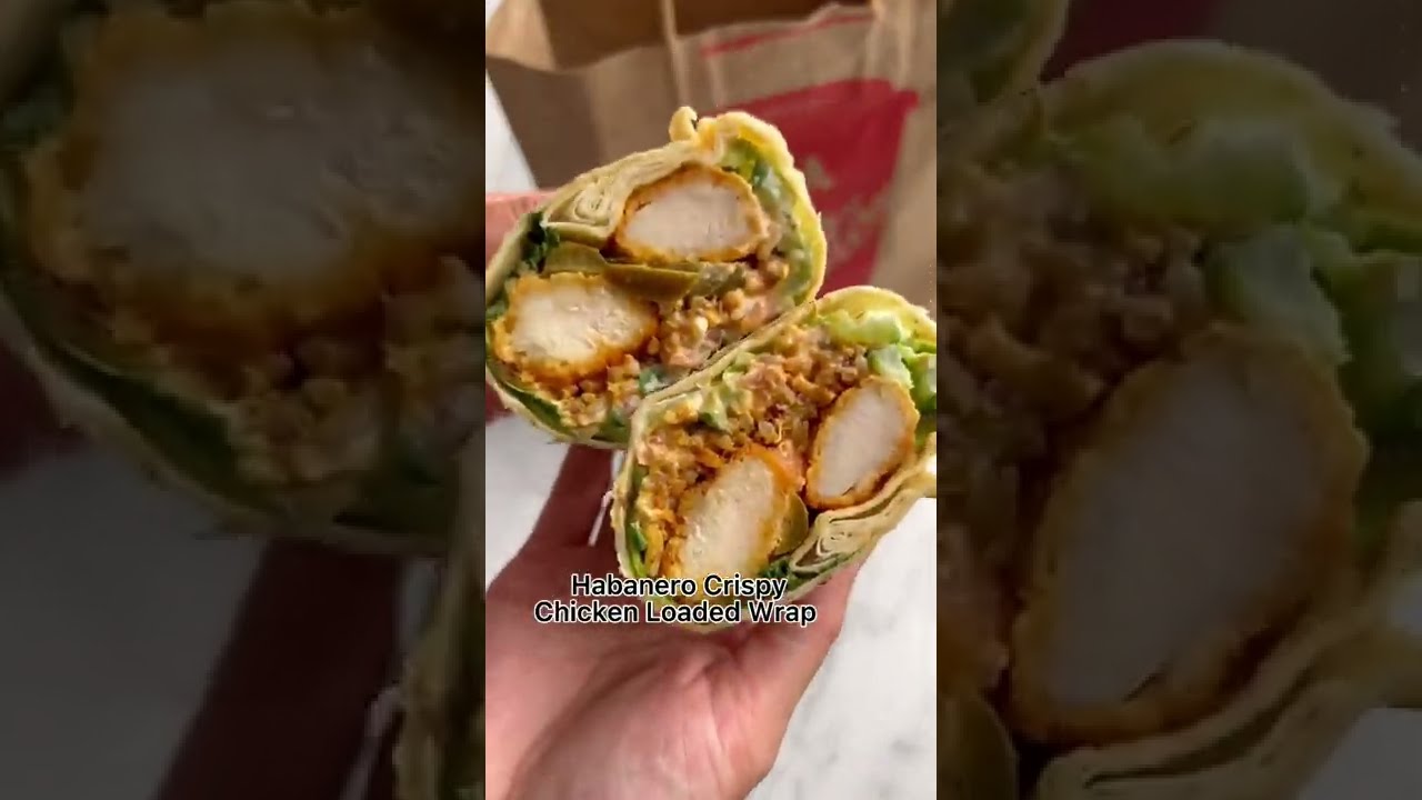 Tim Hortons Loaded Wraps Habanero Chicken Cilantro