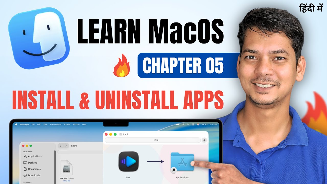 How to Install & Uninstall Apps on Mac | Learn MacOS in Hindi 2025 ...