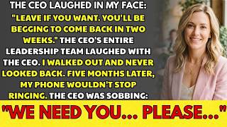 The CEO Said You'll Beg to Come Back — I Never Did