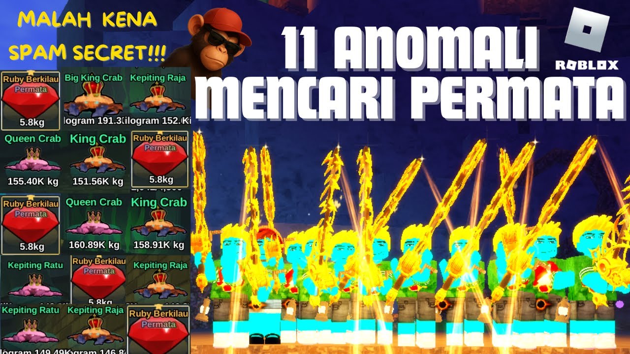 11 ANOMALI MENCARI RUBY GAMESTONE!!!MALAH DI SPAM SECRET - FISH IT ROBLOX