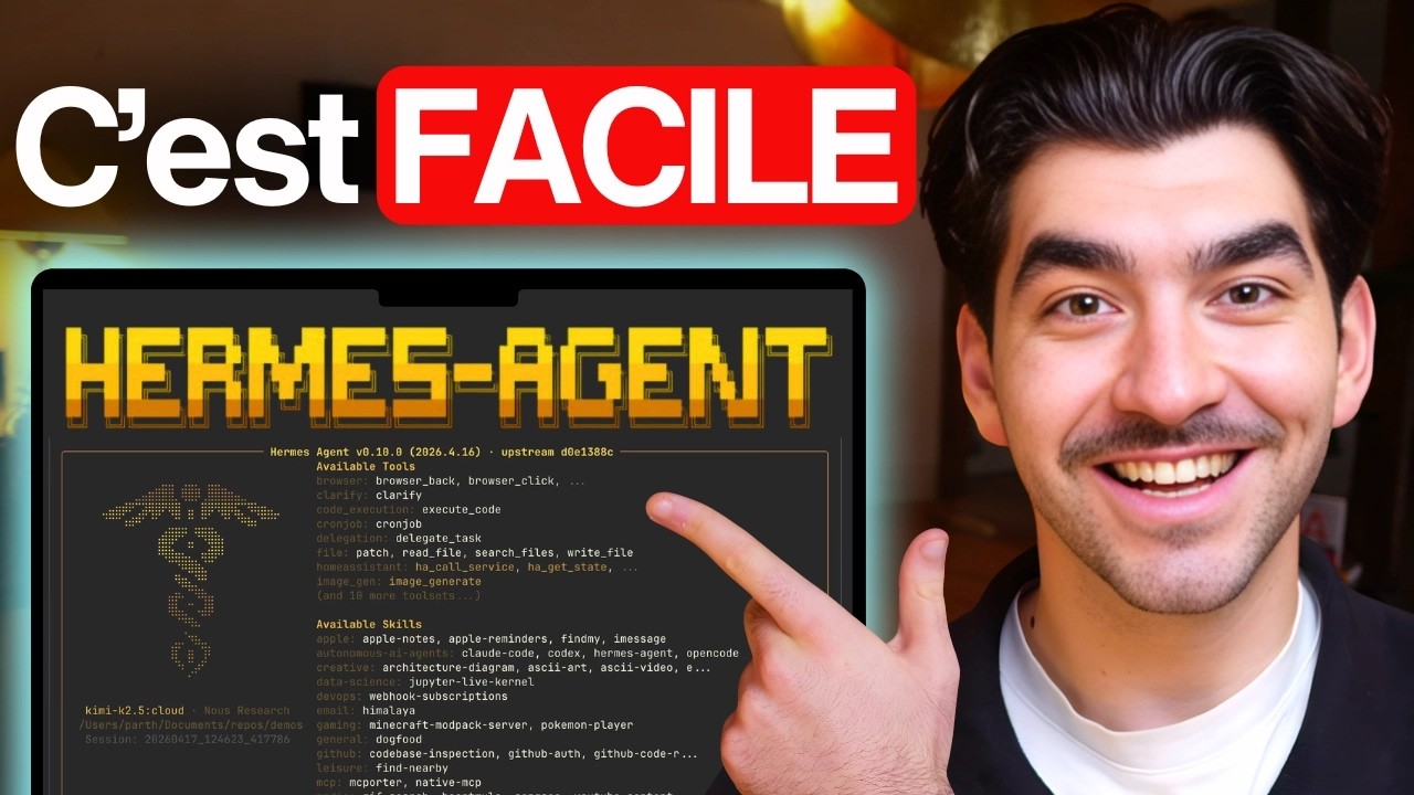 Tout le monde peut ENFIN créer son Agent IA ! (Hermes Agent)