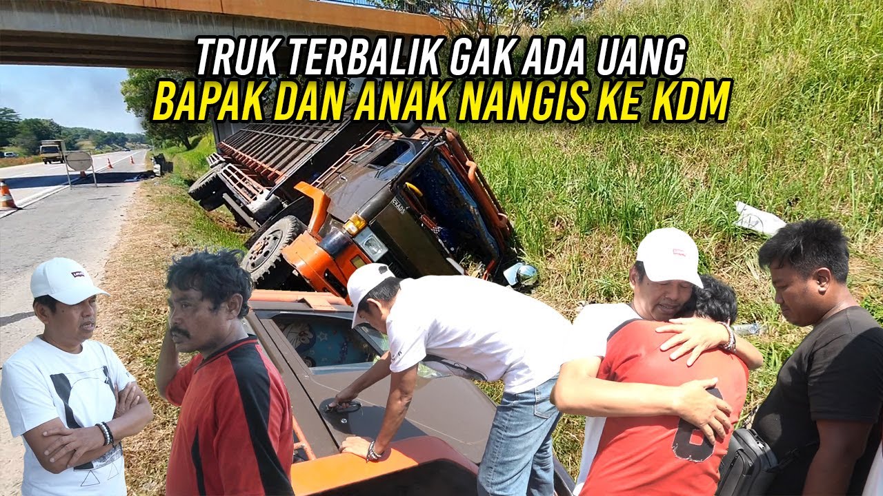 TRUKNYA TERB4L1IK TAK ADA UANG UNTUK DEREK-SOPIR DAN ANAKNYA MENANGIS SAAT KETEMU KANG DEDI