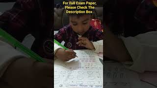 How To Make Maths Annual Exam Paper For Nursery #shivisclasses #nurserypaper #maths #shorts