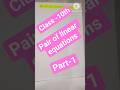part-1 pair of linear equations#maths#concept part