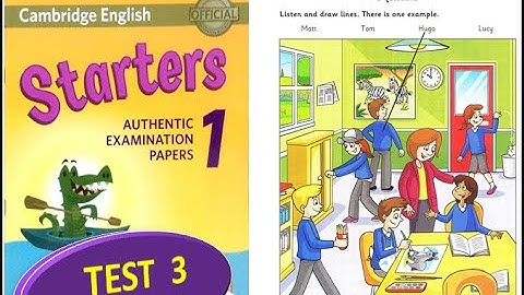 STARTER AUTHENTIC 1 TEST 3 WITH ANSWER KEY