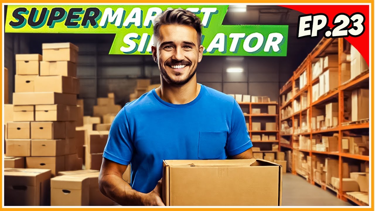 MANEVRA DE A SORTA CUTIILE IN DEPOZIT CU AJUTORUL LUCRATORILOR | SUPERMARKET SIMULATOR |EP 23