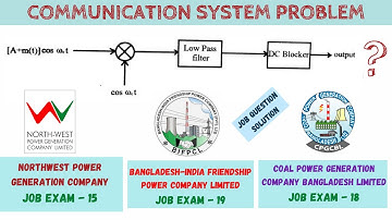 Communication System Math Solution|| EEE Job Question Solution
