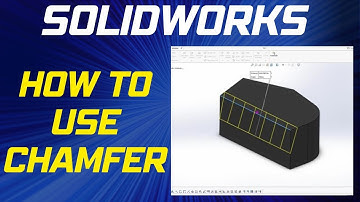 How to use Solidworks Chamfer Feature - SolidWorks Beginner