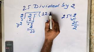 25 divided by 2 | how to divide | learn to divide (in Hindi) | Surendra Khilery