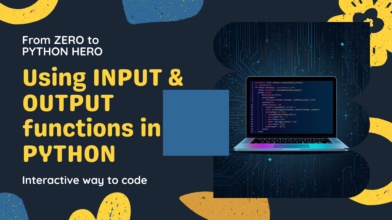 Using Input & Output function in Python - YouTube