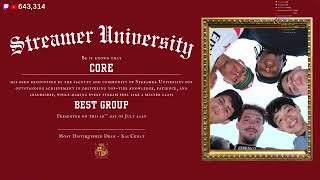 Award ceremony at streamer university 2026