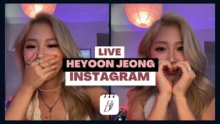 Live de Heyoon Jeong (09.09.23) - INSTAGRAM