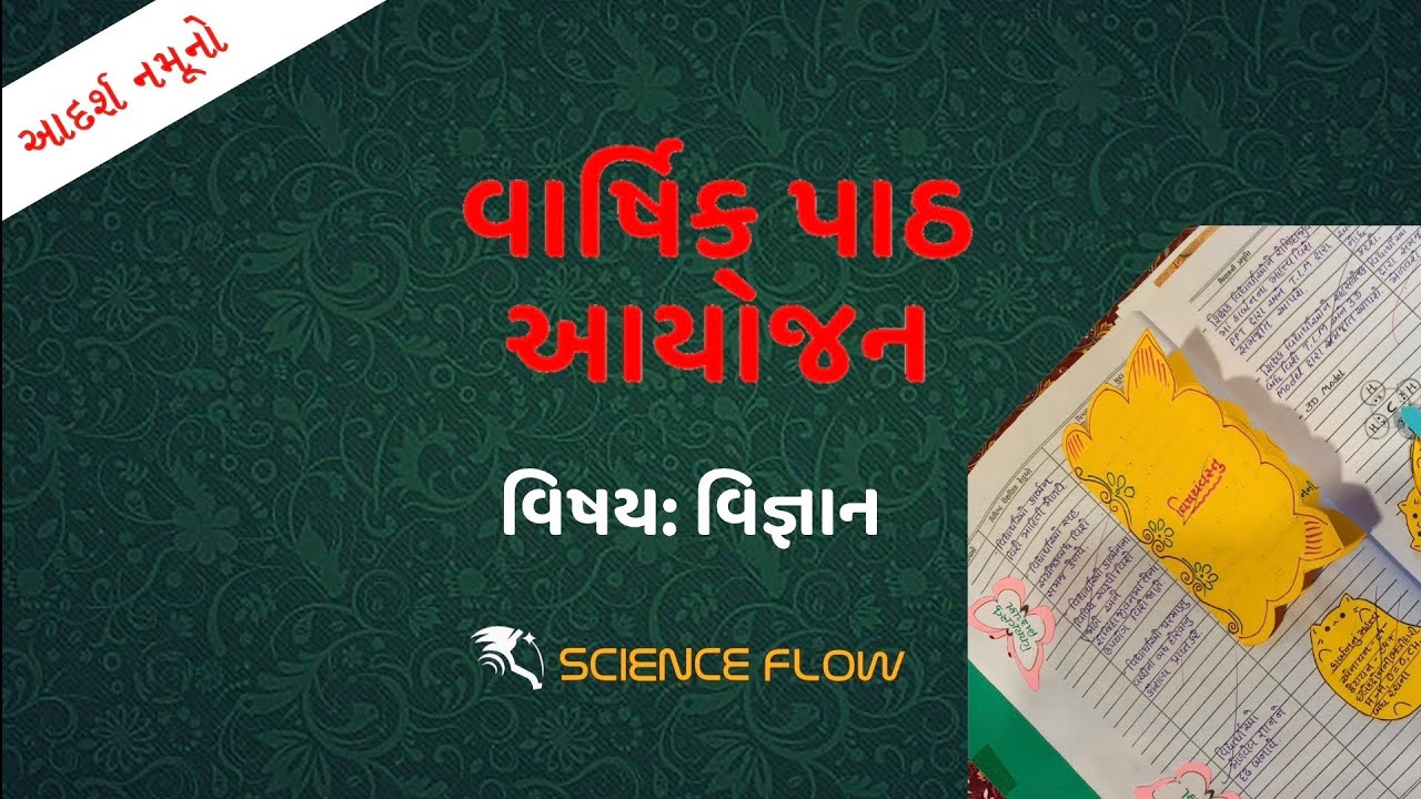 વાર્ષિક પાઠ આયોજન • નમૂના રૂપ ફાઇલ  • બી.એડ • 
