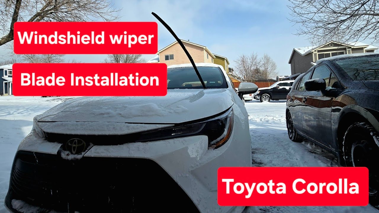 How to install windshield wiper blades on a Toyota Corolla 2020 to 2024 ...