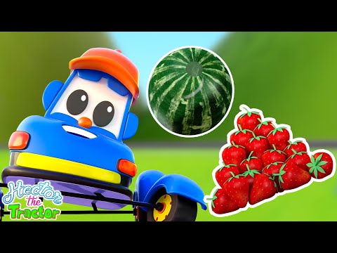 Фруктовая песня, учить фрукты с Hector The Tractor и русские учусь видео