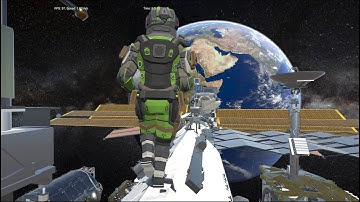 Space runner: real floating origin for smooth continuous large-scale motion