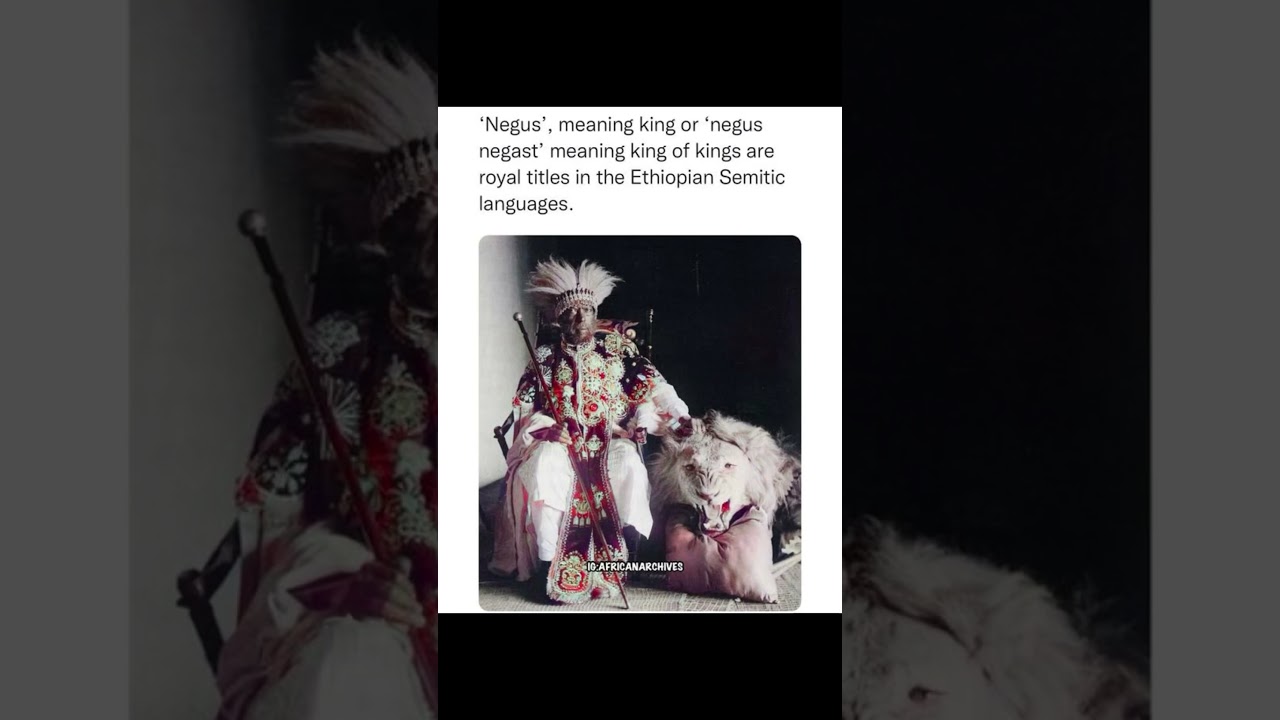 Negus 👑💯 get it right! 